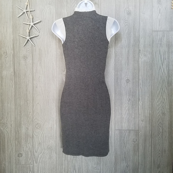 Twelve by Twelve Dress XS Gray Military Pearls Sleeveless - Picture 7 of 9